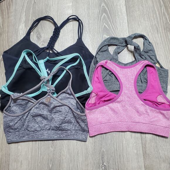 Group of 5 sports bra all fit like small 32 - Picture 2 of 2